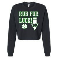 Rub Me For Luck Cropped Pullover Crew