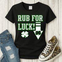 Rub Me For Luck Womens T-Shirt