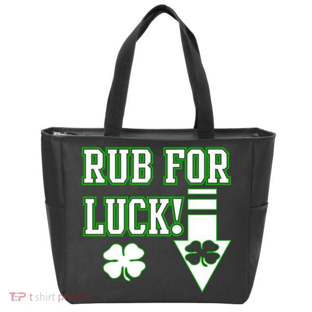 Rub Me For Luck Zip Tote Bag