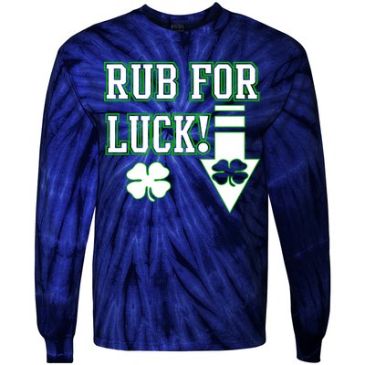 Rub Me For Luck Tie-Dye Long Sleeve Shirt