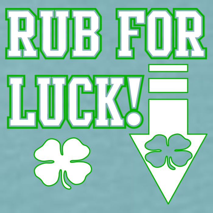 Rub Me For Luck Sueded Cloud Jersey T-Shirt