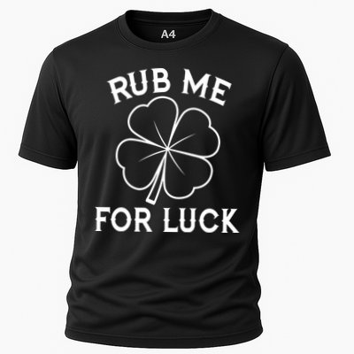 Rub Me For Luck Funny Shamrock St Pattys Day Performance Shirt