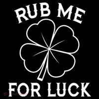 Rub Me For Luck Funny Shamrock St Pattys Day Impact Tech Backpack
