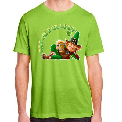 Rub Me for Luck Irish Leprechaun Adult ChromaSoft Performance T-Shirt