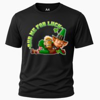 Rub Me for Luck Irish Leprechaun Cooling Performance Crew T-Shirt