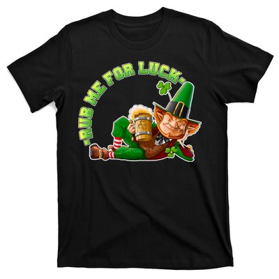 Rub Me for Luck Irish Leprechaun T-Shirt