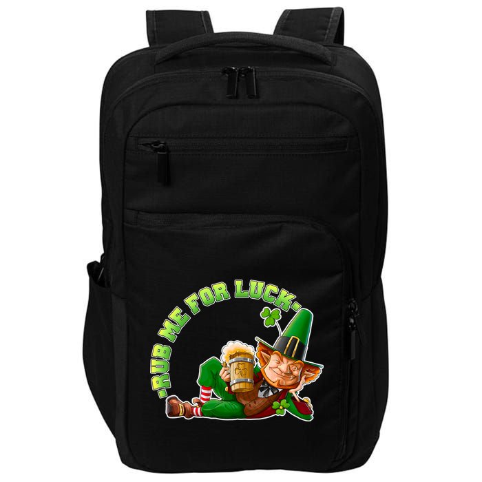 Rub Me for Luck Irish Leprechaun Impact Tech Backpack
