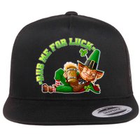 Rub Me for Luck Irish Leprechaun Flatbill Hat