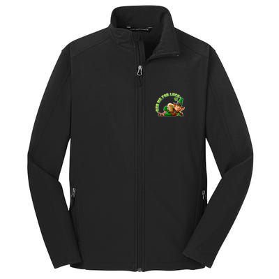 Rub Me for Luck Irish Leprechaun Core Soft Shell Jacket