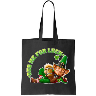 Rub Me for Luck Irish Leprechaun Tote Bag