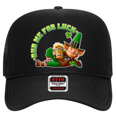 Rub Me for Luck Irish Leprechaun Trucker Hat