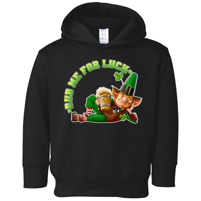 Rub Me for Luck Irish Leprechaun Toddler Hoodie