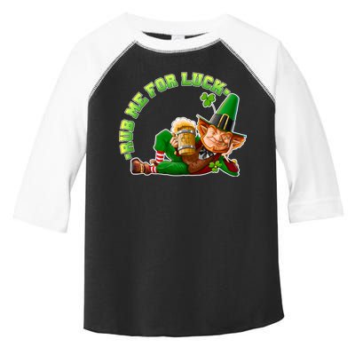 Rub Me for Luck Irish Leprechaun Toddler Fine Jersey T-Shirt