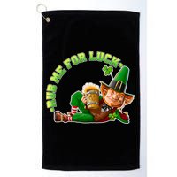 Rub Me for Luck Irish Leprechaun Golf Towel