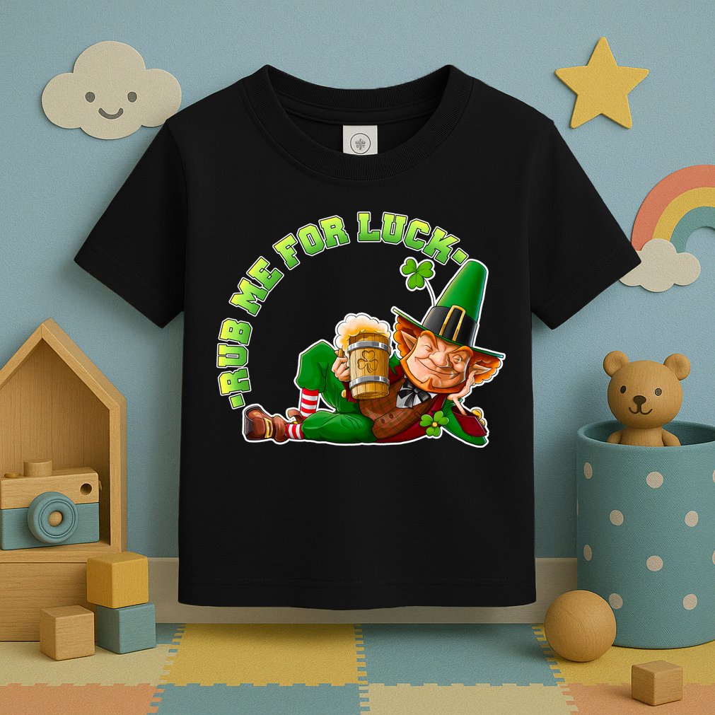 Rub Me for Luck Irish Leprechaun Toddler T-Shirt