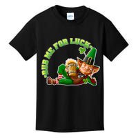 Rub Me for Luck Irish Leprechaun Kids T-Shirt