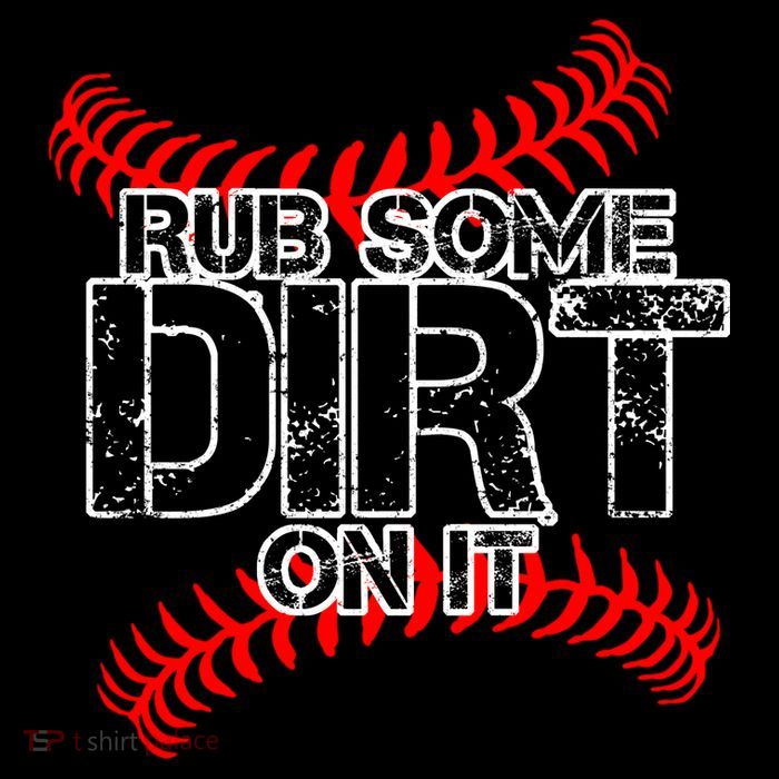 Rub Some Dirt On It baseball Drawstring Bag