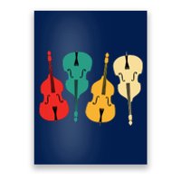 Retro Upright Bass String Double Bass Vintage Gift Poster