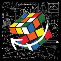 Rubik Mathematics Cube Funny Flat Bill Trucker Hat
