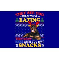 Rottweiler Ugly Christmas Gift Dog Lover Xmas Gift Bumper Sticker