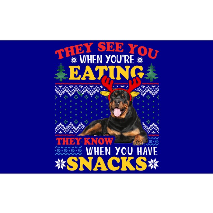 Rottweiler Ugly Christmas Gift Dog Lover Xmas Gift Bumper Sticker