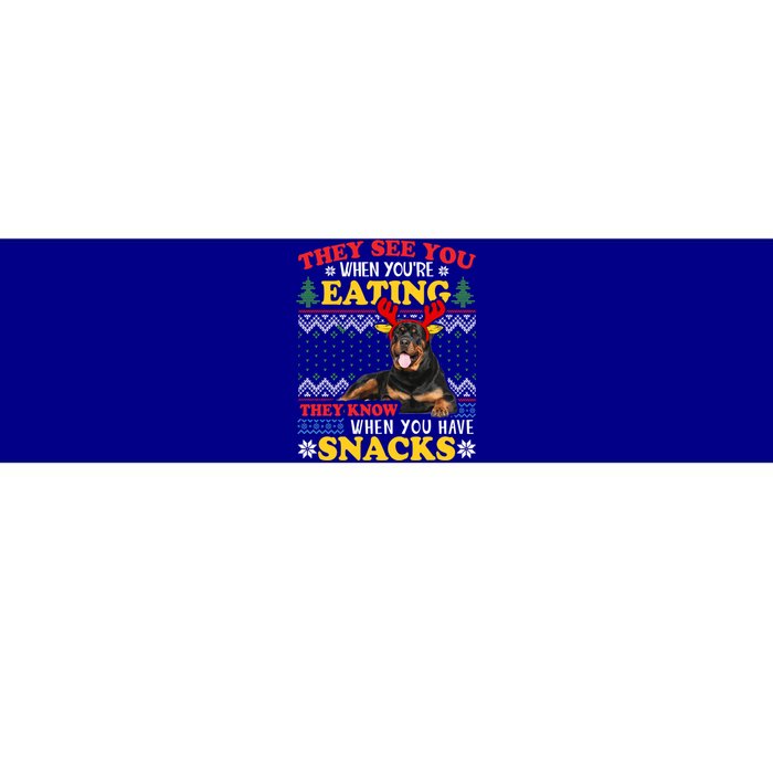 Rottweiler Ugly Christmas Gift Dog Lover Xmas Gift Bumper Sticker