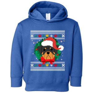 Rottweiler Ugly Christmas Sweater Rottie Great Gift Toddler Hoodie