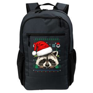 Raccoon Ugly Christmas Santa Hat Xmas Gift Daily Commute Backpack