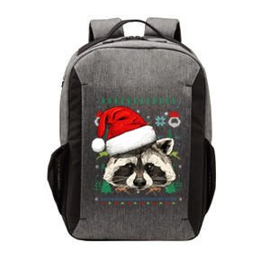 Raccoon Ugly Christmas Santa Hat Xmas Gift Vector Backpack