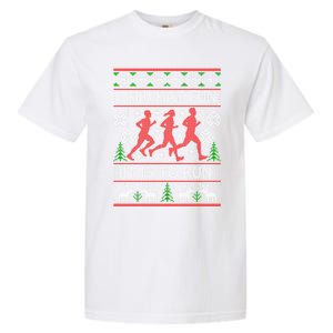 Running Ugly Christmas Oh What Fun It Is To Run Funny Ugly Garment-Dyed Heavyweight T-Shirt