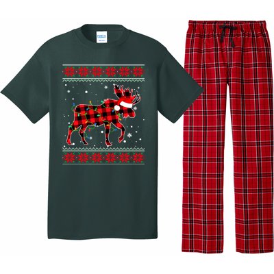 Reindeer Ugly Christmas Sweater Pajama Set