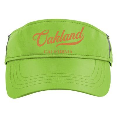 Retro USA California State Vintage Oakland Adult Drive Performance Visor