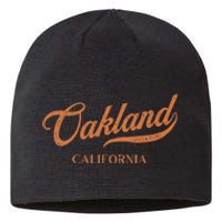 Retro USA California State Vintage Oakland Sustainable Beanie