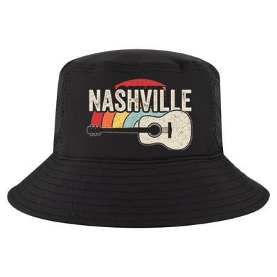 Retro Unique Country Music Lovers Nashville Musician Guitar Cool Comfort Performance Bucket Hat