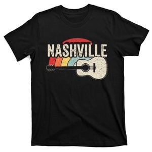 Retro Unique Country Music Lovers Nashville Musician Guitar T-Shirt