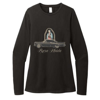 Raza Unida Chicano Low Rider Mexican Hombre Womens CVC Long Sleeve Shirt