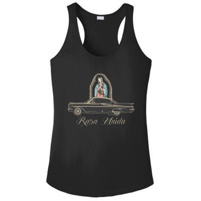 Raza Unida Chicano Low Rider Mexican Hombre Ladies PosiCharge Competitor Racerback Tank