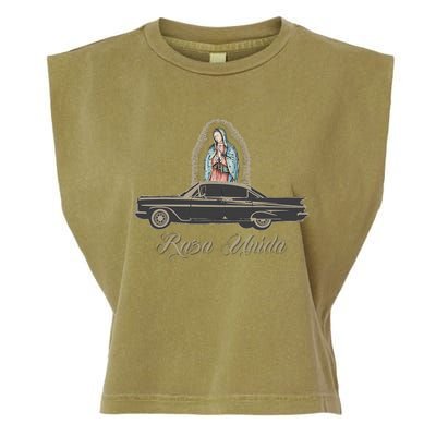 Raza Unida Chicano Low Rider Mexican Hombre Garment-Dyed Women's Muscle Tee