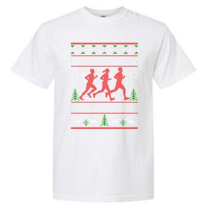 Running Ugly Christmas Oh What Fun It Is To Run Funny Ugly Gift Garment-Dyed Heavyweight T-Shirt