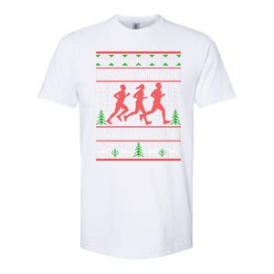 Running Ugly Christmas Oh What Fun It Is To Run Funny Ugly Gift Softstyle CVC T-Shirt