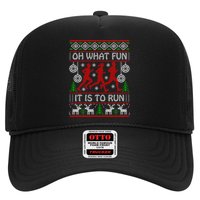 Running Ugly Christmas Oh What Fun It Is To Run Funny Ugly Gift Hat