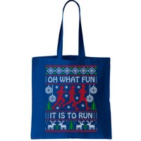 Running Ugly Christmas Oh What Fun It Is To Run Funny Ugly Gift Bag