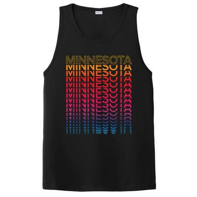 Retro Usa Colorful State Nostalgic Minnesota PosiCharge Competitor Tank