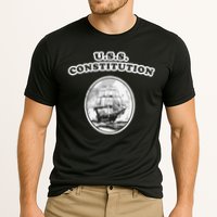 Retro USS Constitution By Turbo Volcano Performance Shirt