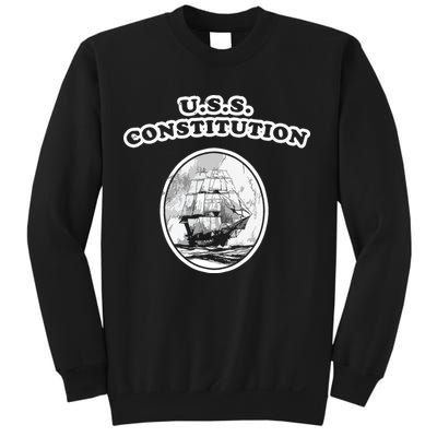 Retro USS Constitution By Turbo Volcano Sweatshirt