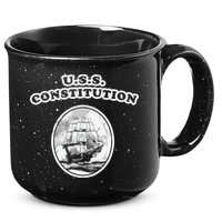 Retro USS Constitution By Turbo Volcano 15oz Campfire Ceramic Mug