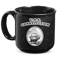 Retro USS Constitution By Turbo Volcano 15oz Campfire Ceramic Mug