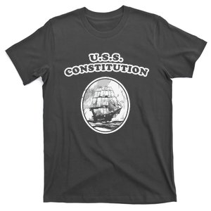 Retro USS Constitution By Turbo Volcano T-Shirt