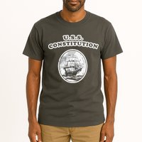 Retro USS Constitution By Turbo Volcano Tall T-Shirt