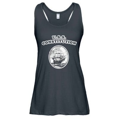 Retro USS Constitution By Turbo Volcano Ladies Essential Flowy Tank